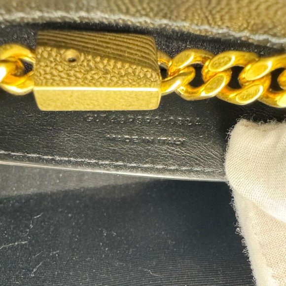 Yves Saint Laurent  Kate Grain De Poudre Leather Chain Crossbody Bag Black - Picture 15 of 16